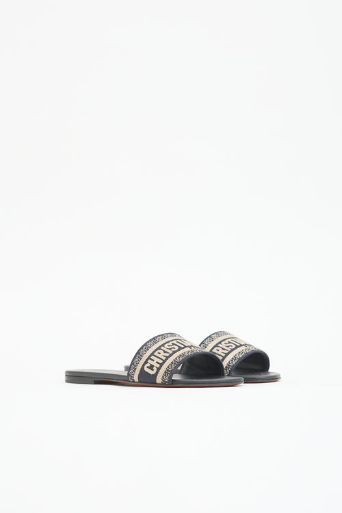 Dior Embroidered Dway Slide