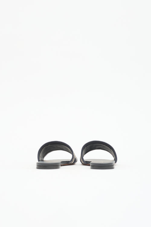 Dior Embroidered Dway Slide