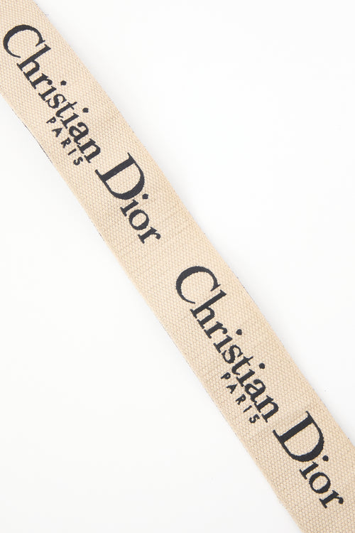Dior Embroidered Logo Bag Strap