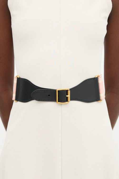 Dior Embroidered Logo Belt