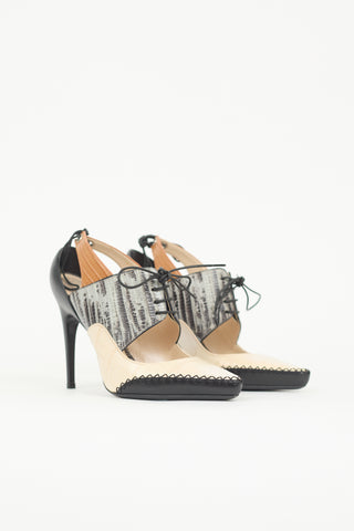 Dior FW 2016 Embossed Leather Heel