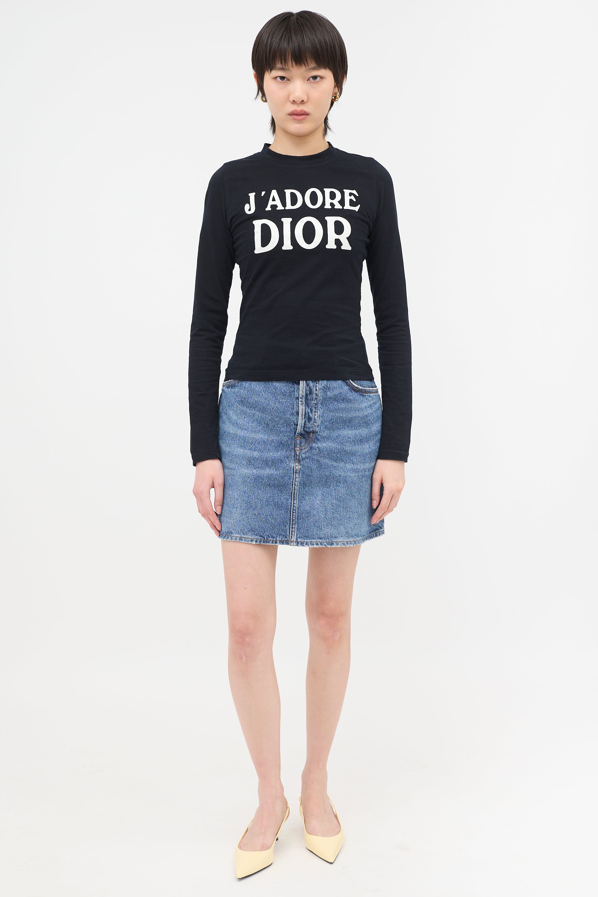 Dior // FW 2001 J'Adore Long Sleeve T-Shirt – VSP Consignment