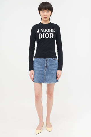 Dior FW 2001 J'Adore Long Sleeve T-Shirt