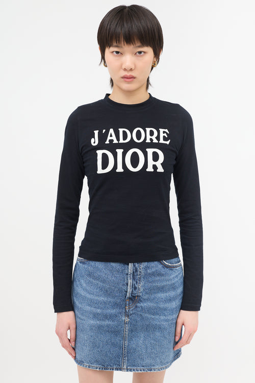 Dior // FW 2001 J'Adore Long Sleeve T-Shirt – VSP Consignment