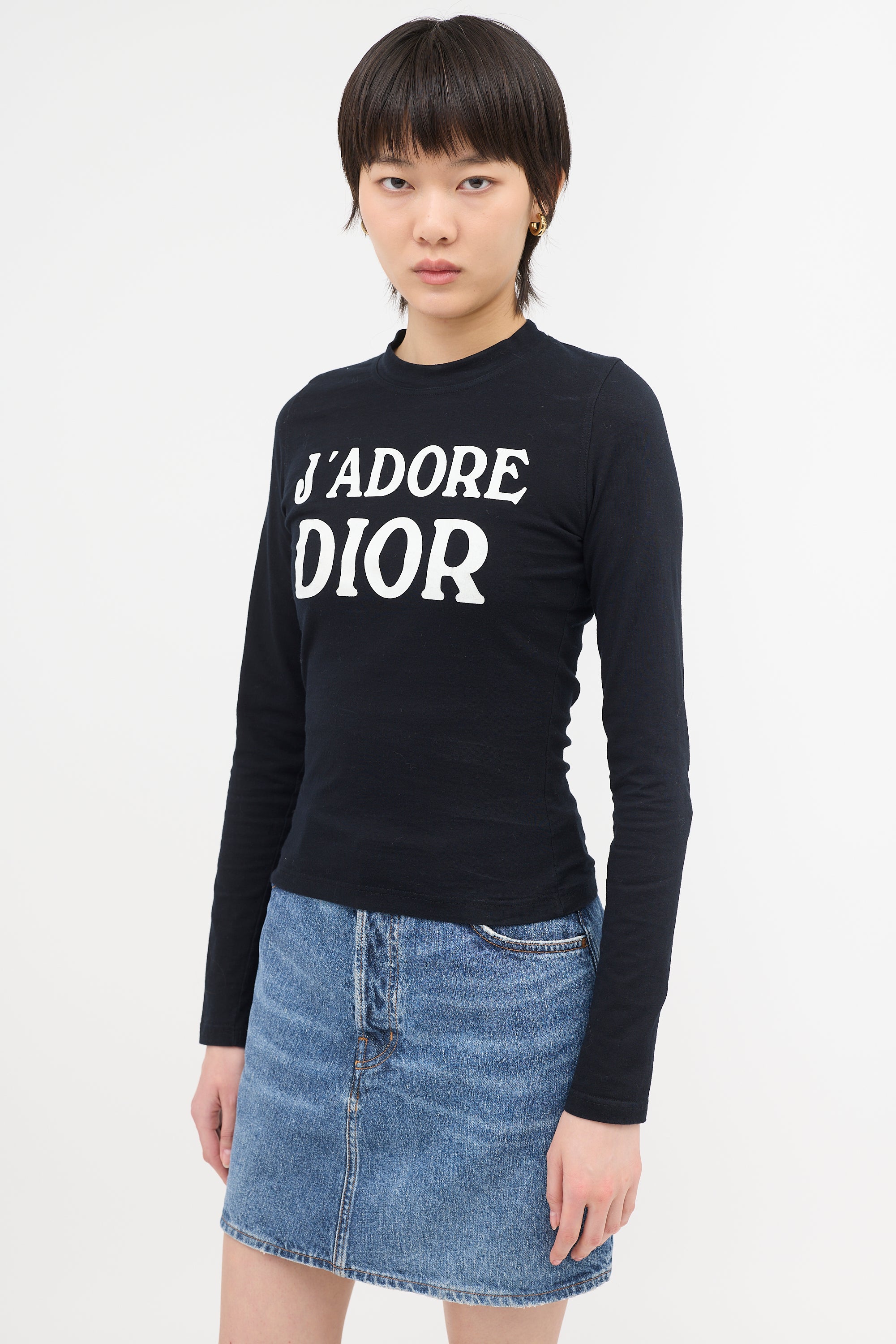 Dior // FW 2001 J'Adore Long Sleeve T-Shirt – VSP Consignment