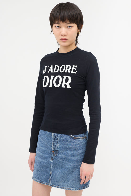 Dior FW 2001 J'Adore Long Sleeve T-Shirt