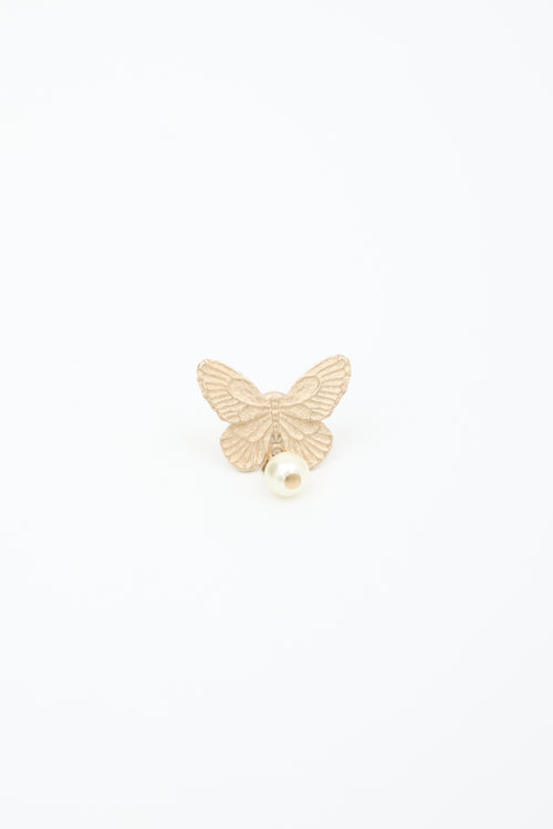Dior Faux Pearl Tribales Single Earring