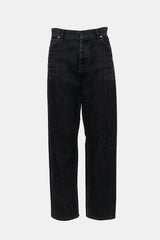 Dior Flocked Denim Straight Leg Jeans