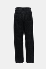 Dior Flocked Denim Straight Leg Jeans