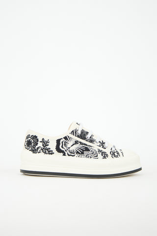 Dior Floral Embroidered Walk'n'Dior Sneaker
