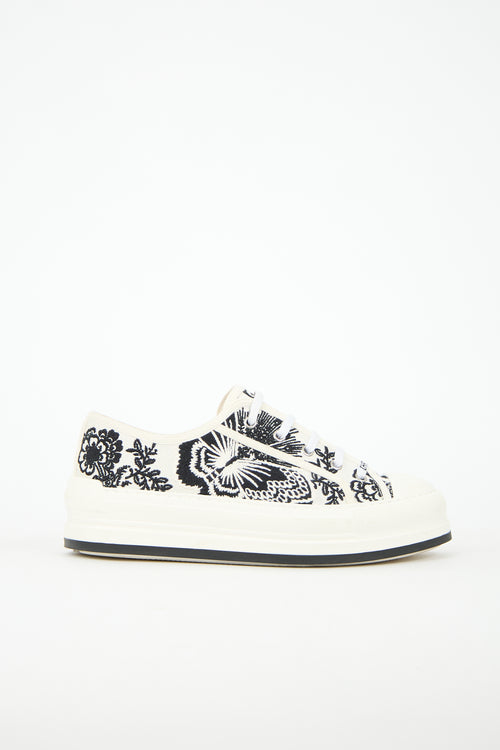 Dior Floral Embroidered Walk'n'Dior Sneaker
