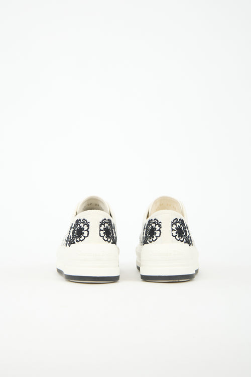 Dior Floral Embroidered Walk'n'Dior Sneaker