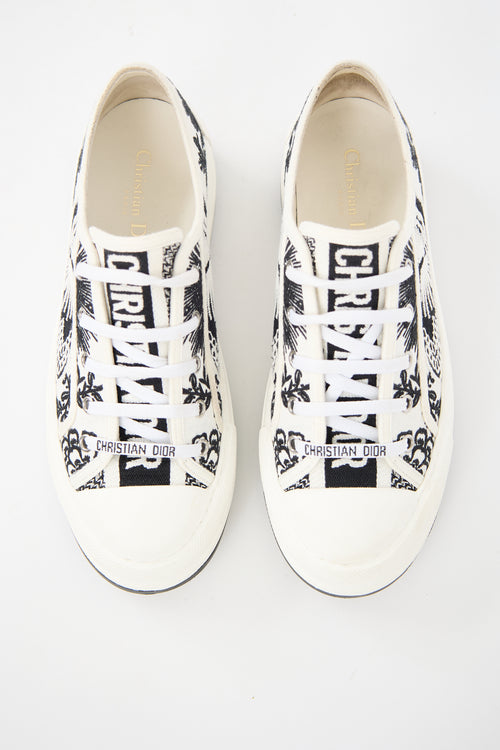 Dior Floral Embroidered Walk'n'Dior Sneaker