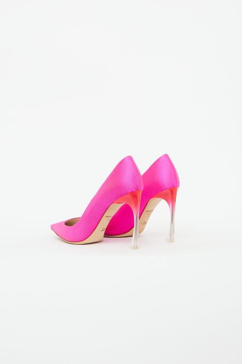 Dior Pink Fuchsia Songe Acrylic Heel Pump
