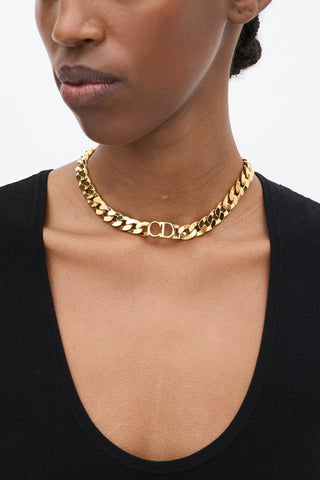 Dior Gold 30 Montaigne Choker Necklace