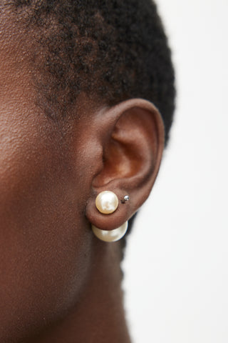 Dior Gold & Pearl Tribales Earring
