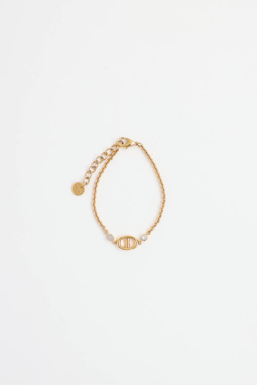 Dior Logo Charm Bracelet