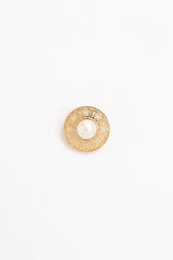 Dior Logo Pearl Brooch
