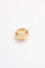 Dior Logo Pearl Brooch
