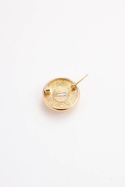 Dior Logo Pearl Brooch