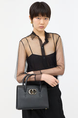 Dior Grained Leather St. Honore Tote Bag