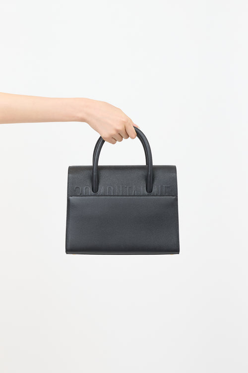 Dior Grained Leather St. Honore Tote Bag