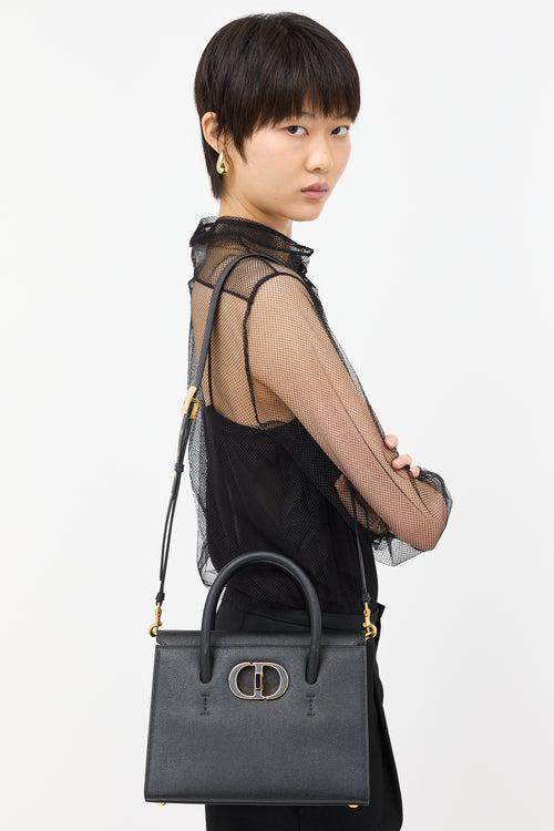 Dior Grained Leather St. Honore Tote Bag