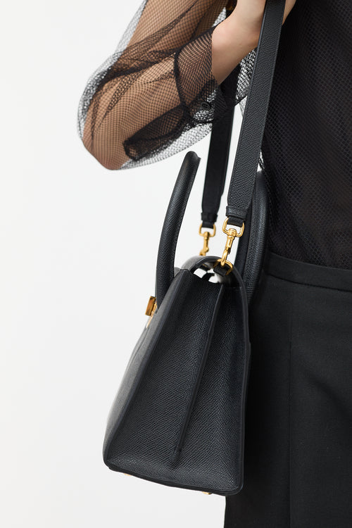 Dior Grained Leather St. Honore Tote Bag