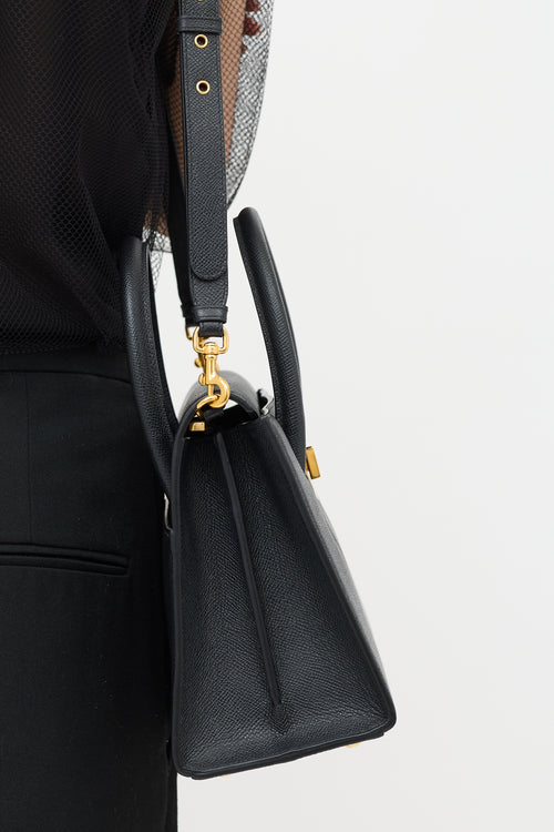 Dior Grained Leather St. Honore Tote Bag