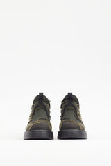 Dior Green Fringe Patterned Nomad-D Boot