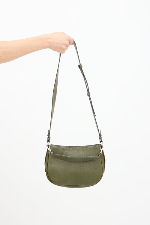 Dior Green Leather Mini Soft Saddle Bag