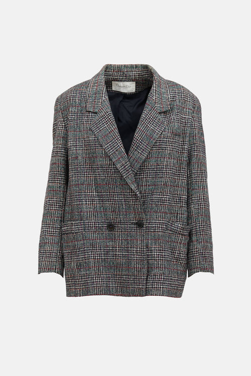 DiorWool Plaid Blazer
