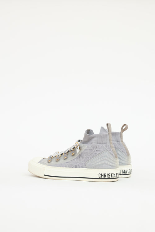 Dior Knit Walk'N'Dior High-Top Sneaker