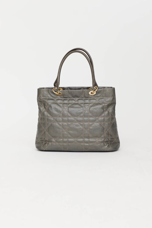 2009 Metallic Soft Cannage Tote Bag