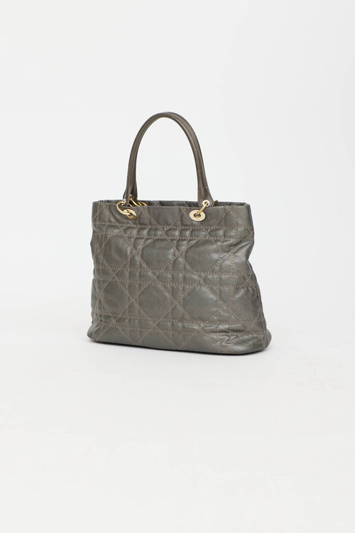 2009 Metallic Soft Cannage Tote Bag