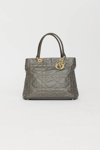 Dior 2009 Metallic Soft Cannage Tote Bag