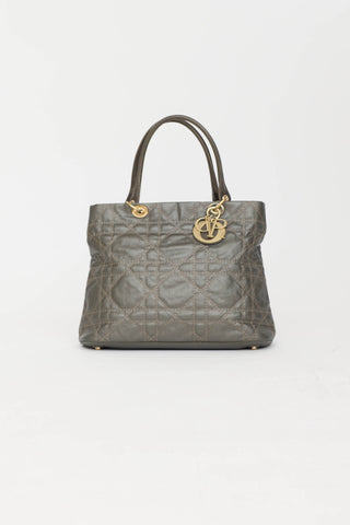 2009 Metallic Soft Cannage Tote Bag