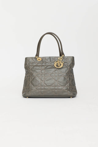 2009 Metallic Soft Cannage Tote Bag