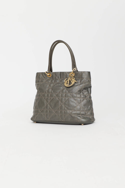 2009 Metallic Soft Cannage Tote Bag