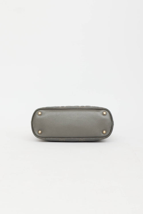 2009 Metallic Soft Cannage Tote Bag