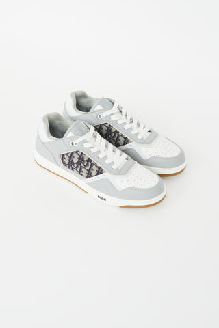 Dior Grey & White B27 Oblique Jacquard Low Top Sneaker