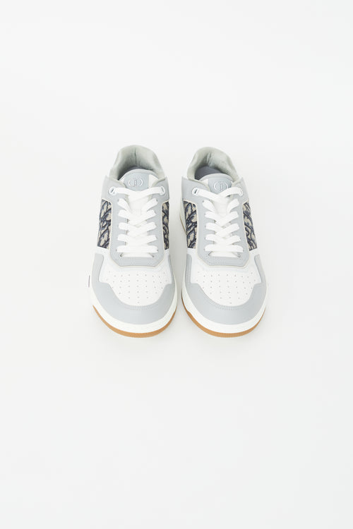Dior Grey & White B27 Oblique Jacquard Low Top Sneaker
