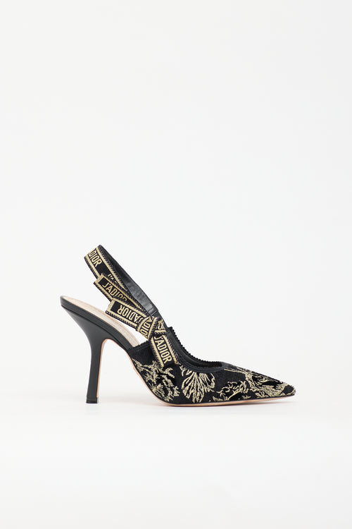 Dior Jacquard J'Adior Slingback Heel