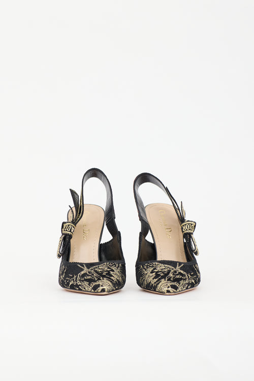 Dior Jacquard J'Adior Slingback Heel