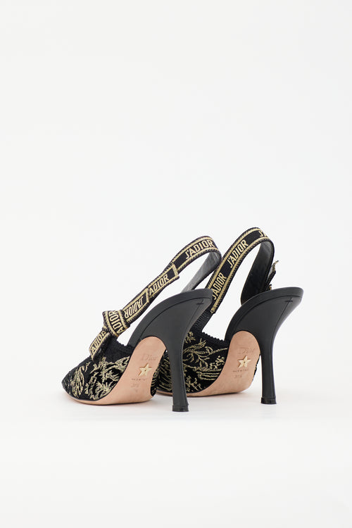 Dior Jacquard J'Adior Slingback Heel