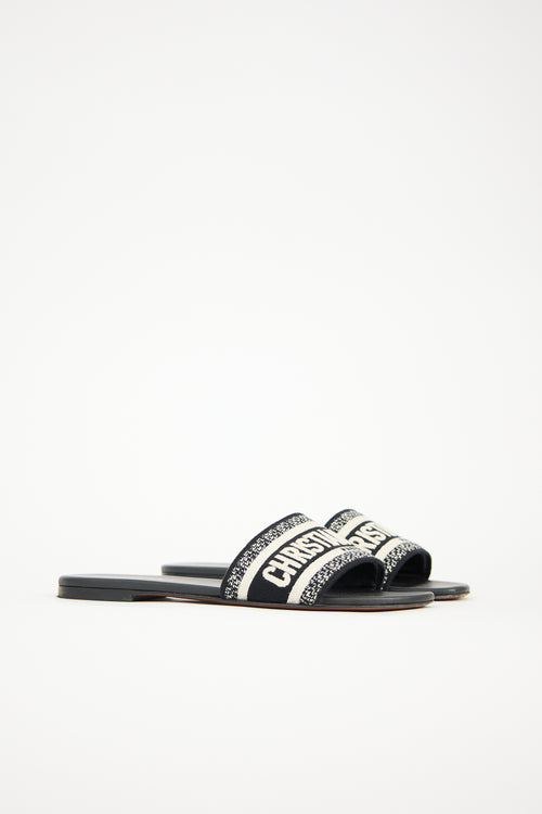 Dior Jacquard Logo Slide