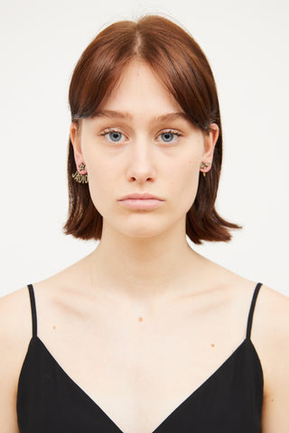Dior J'Adoir Bee Asymmetrical Earrings