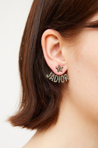 Dior J'Adoir Bee Asymmetrical Earrings