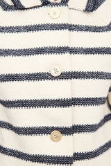 Dior Knit Marinière Short Sleeve Jacket