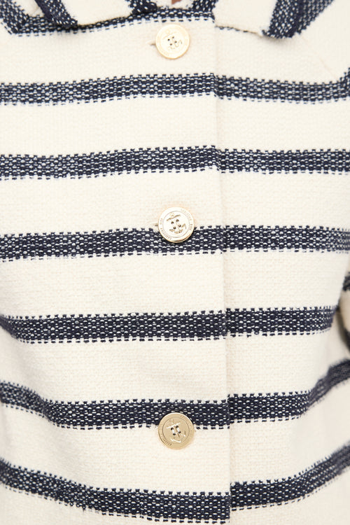 Dior Knit Marinière Short Sleeve Jacket